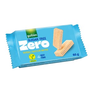 Gullón Sugar Free Wafle z nadzieniem o smaku waniliowym 60 g